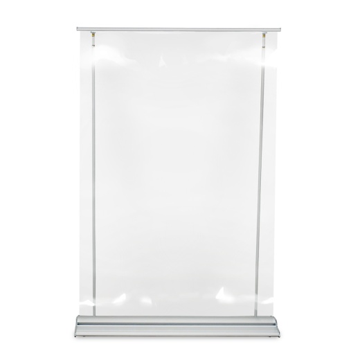 Roll Up Sneeze Guard - Clear 48"W X 92"h
