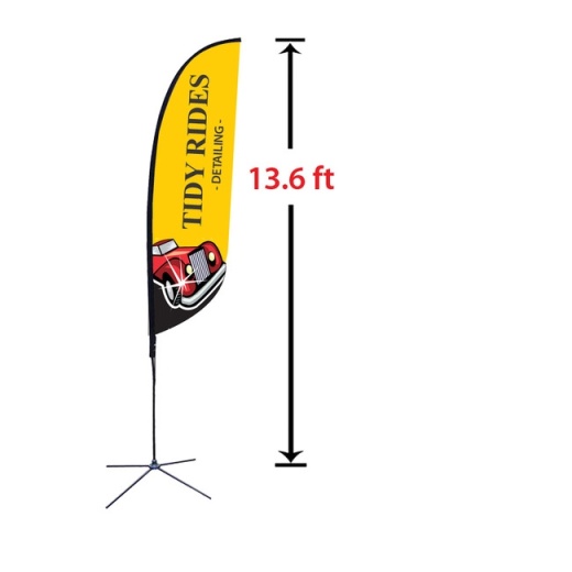 Replacement 27" X 129" Medium Feather Flag