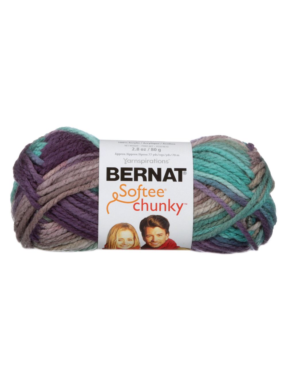 Bernat Softee Baby Cotton Yarn - Soft Plum