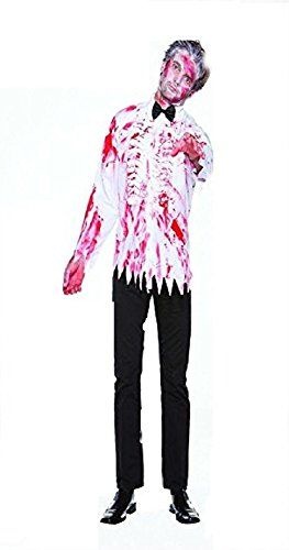 Halloween Wholesalers Zombie Blooy Men's Shirt Long