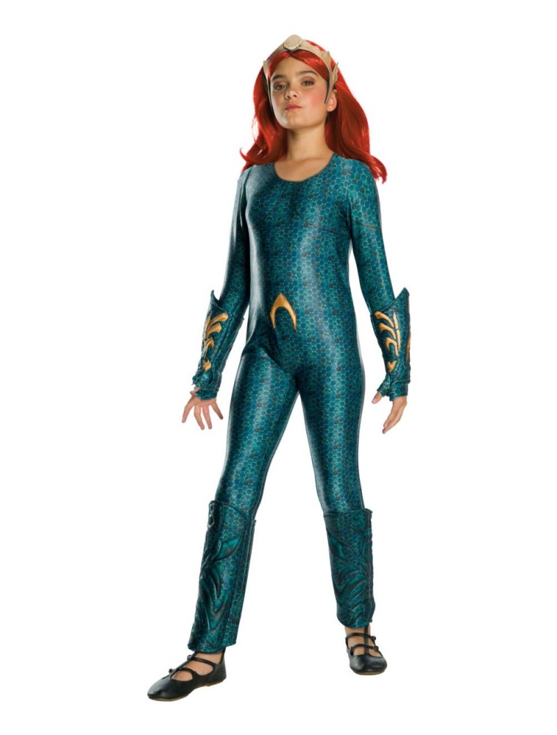 Girls Aquaman Movie Child's Deluxe Mera Costume, Large