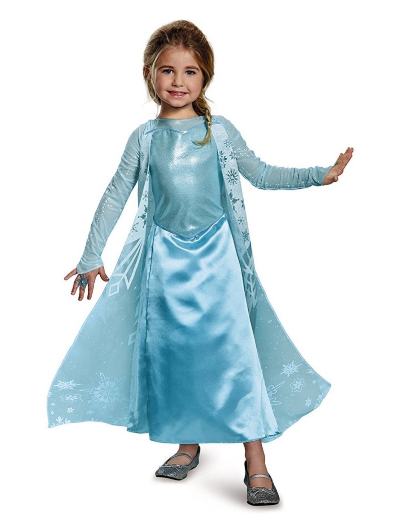 Elsa Sparkle Deluxe Frozen Disney Costume Small 4-6x