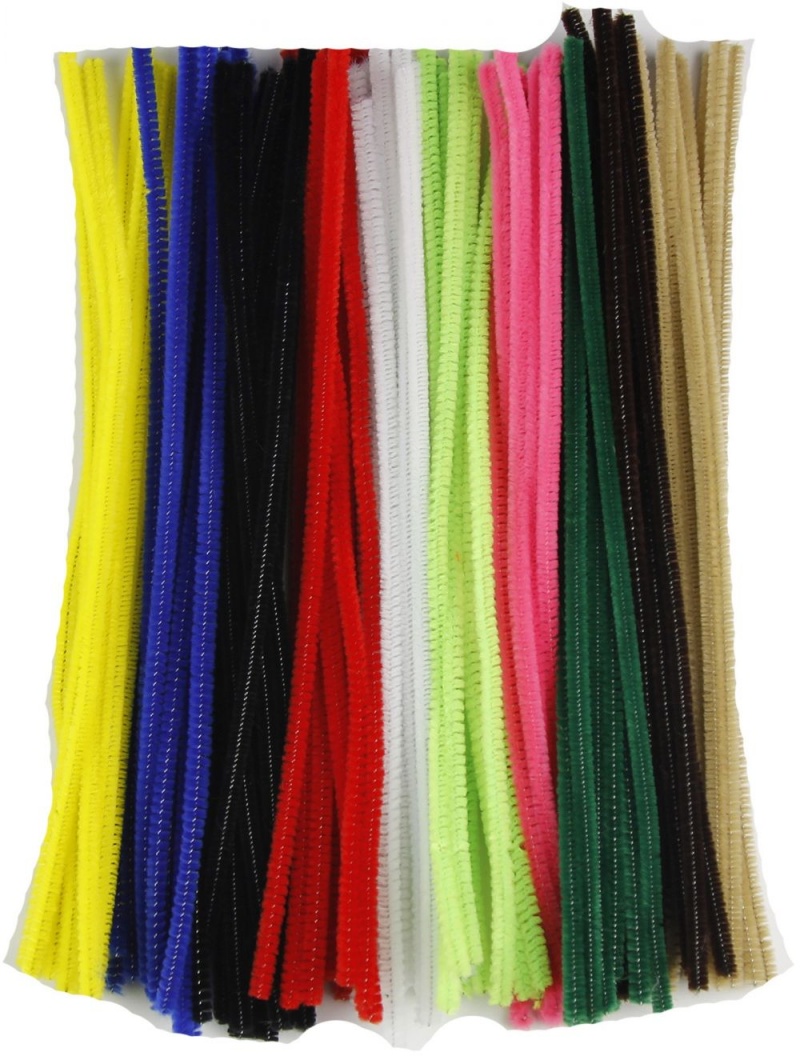 Touch Of Nature Chenille Stems 6Mmx12" 100/Pkg-Assorted