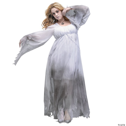 Women S Plus Size Gothic Ghost Costume Xxxl