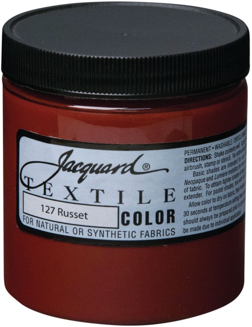 Jacquard Textile Color Fabric Paint 8Oz Russet