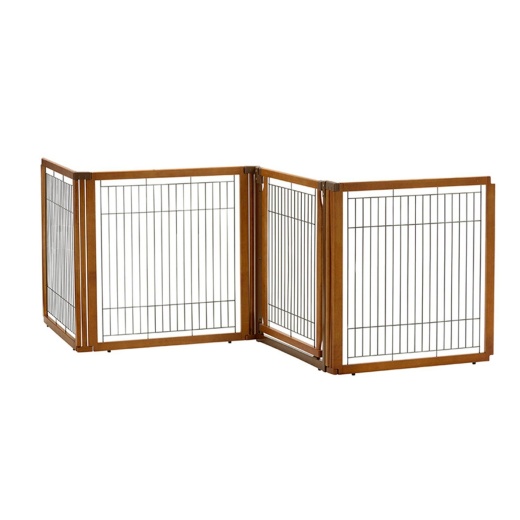 Richell Convertible Elite 4 Panel Pet Gate Autumn Matte