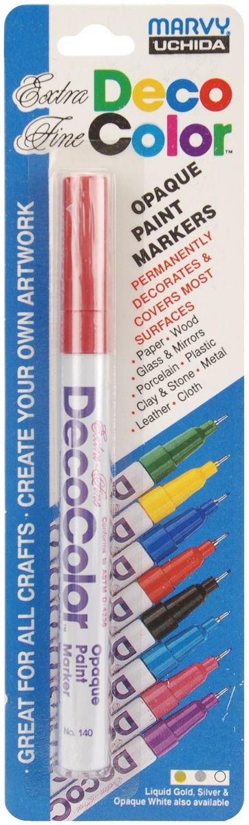 Decocolor Extra Fine Brilliant Opaque Paint Marker Red