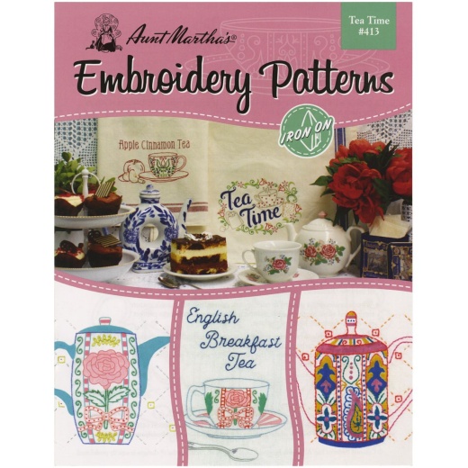 Aunt Martha S Iron On Transfer Book Tea Time