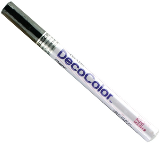 Decocolor Extra Fine Oil Based Opaque Paint Marker Open Stck Black