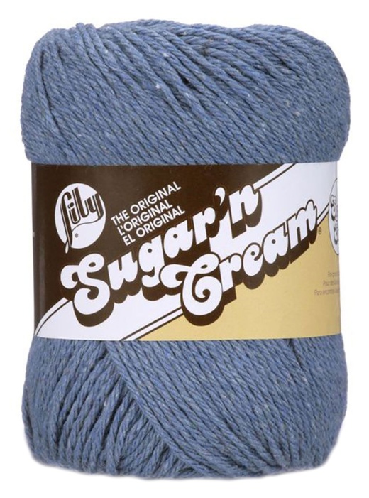 Spinrite Lily Sugar N Cream Yarn Solids Super Sizeblue Jeans 1 Pack Of 20 Skein