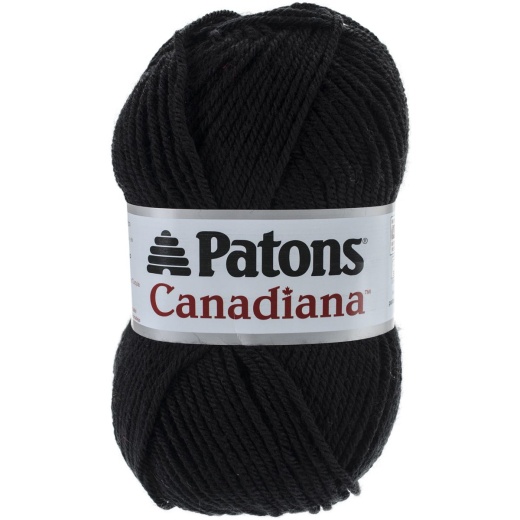 Spinrite Patons Canadiana Yarn Solids Black 1 Pack Of 10 Skein