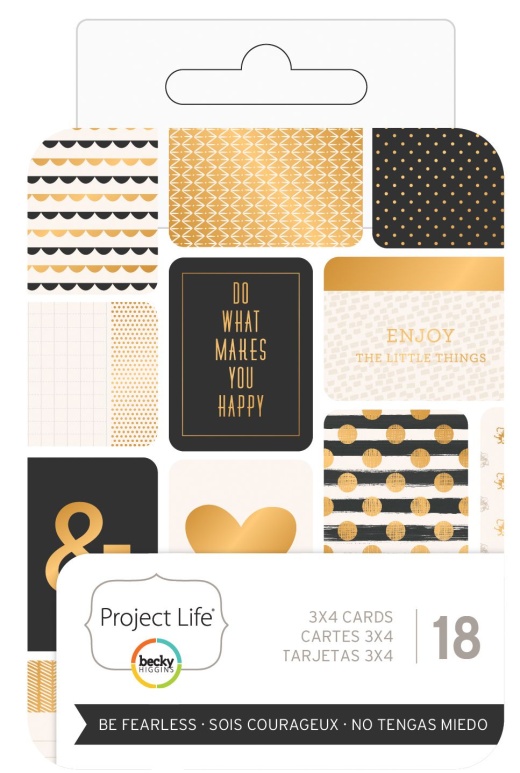 Project Life 3 X 4 Theme Cards Be Fearless