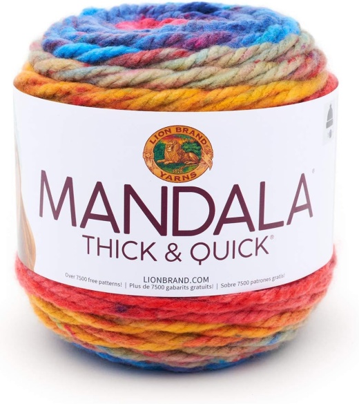 Lion Brand Yarn Mandala Thick And Quick Pocket Watch Pack Of 1 Skein