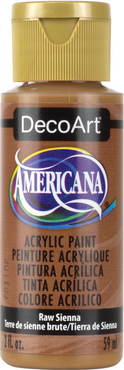 Americana Acrylic Paint 2Oz Raw Sienna Opaque