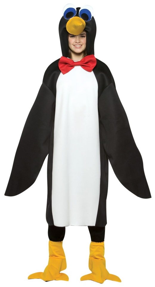 Rasta Imposta Penguin With Red Bow Tie Teen Kids Size 13 16 Costume