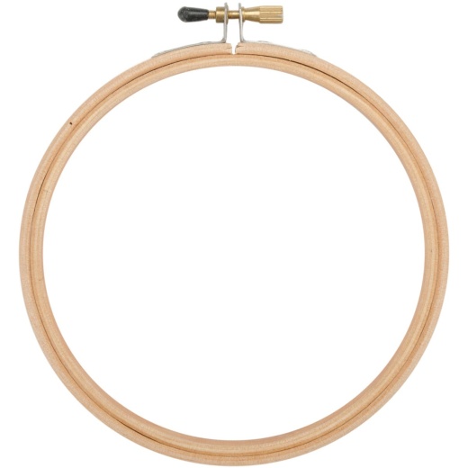 Frank A. Edmunds Wood Embroidery Hoop W Round Edges 4 Natural Inch