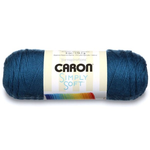 Spinrite Caron Simply Soft Solids Yarn Ocean 1 Pack Of 3 Skein