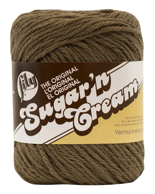 Spinrite Lily Sugar N Cream Yarn Solids Warm Brown 1 Pack Of 5 Skein