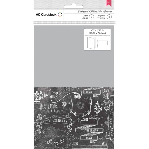 Cards With Envelopes Chalkboard - American Crafts