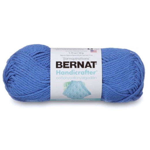 Spinrite Bernat Handicrafter Cotton Yarn Solids Blueberry 1 Pack Of 1 Skein