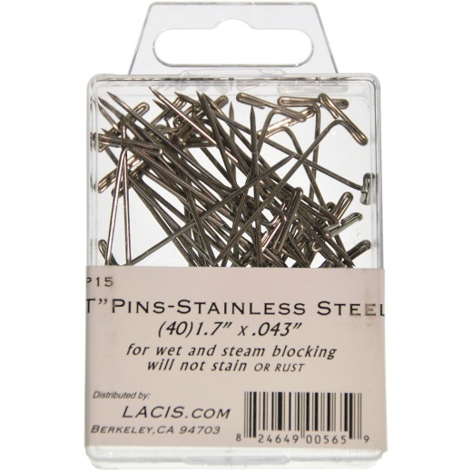 Lacis T-Pins 1.7 Inch 40 Per Pkg