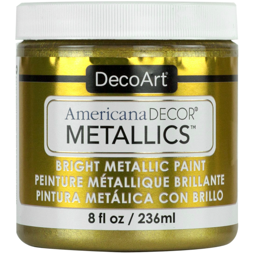 Decoart Americana Decor Metallics 8Oz Vintage Brass 1 Pack Of 3 Piece