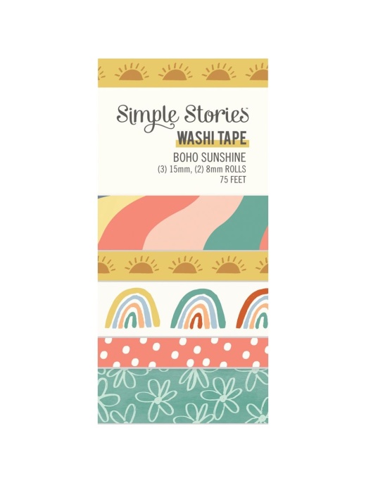 Simple Stories - The Simple Life collection Washi Tapes (5 rolls)