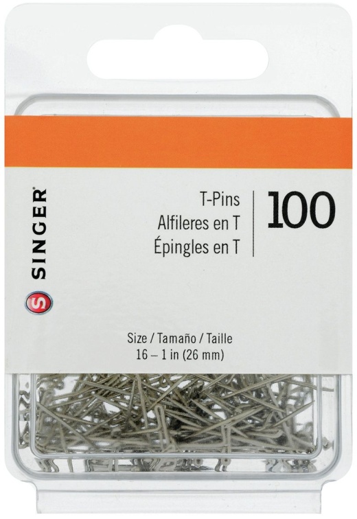 Singer T-Pins-Size 16 100 Per Pkg