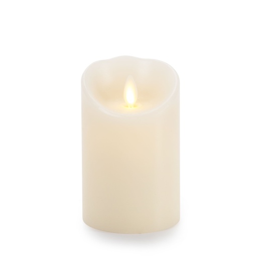 Luminara Flameless Candle Vanilla Scented Ivory Wax Classic Pillar 6 Inch