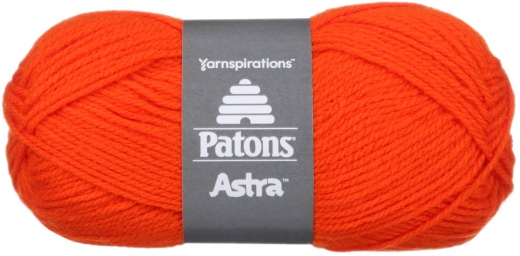 Spinrite Patons Astra Yarn Solids Hot Orange 1 Pack Of 10 Skein