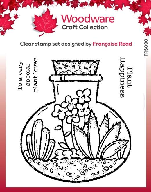 Woodware Clear Stamps 4 Inch X4 Inch Singles Terrarium