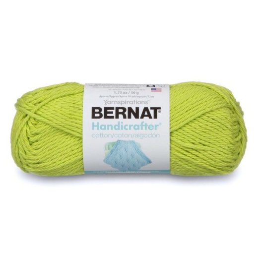 Spinrite Bernat Handicrafter Cotton Yarn Solids Hot Green