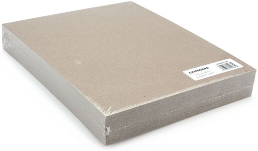 Grafix Medium Weight Chipboard Sheets 8.5 Inch X 11 Inch 25 Per Pkg Natural