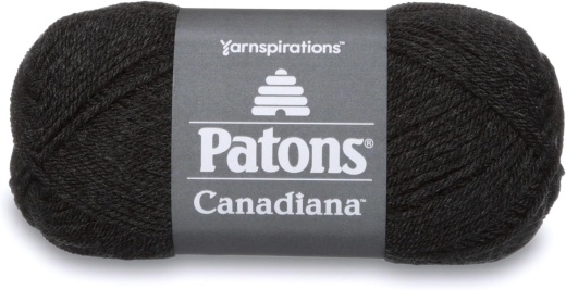 Spinrite Patons Canadiana Yarn Solids Dark Grey Mix 1 Pack Of 10 Skein