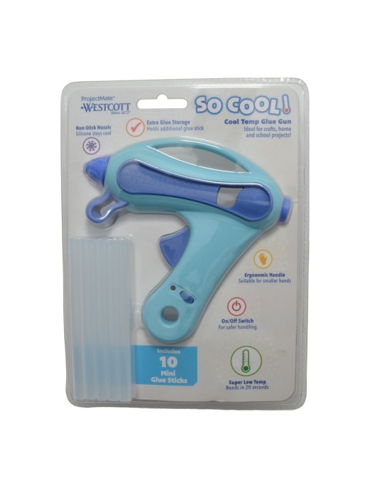 Westcott Kid's Cool Temp Glue Gun Blue/Yellow/Purple