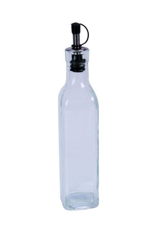 Darice Bottle With Pour Spout Clear Glass 9.5 Inches