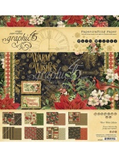 Stamperia Rice Paper Sheet A4-Family Garlands, Winter Valley