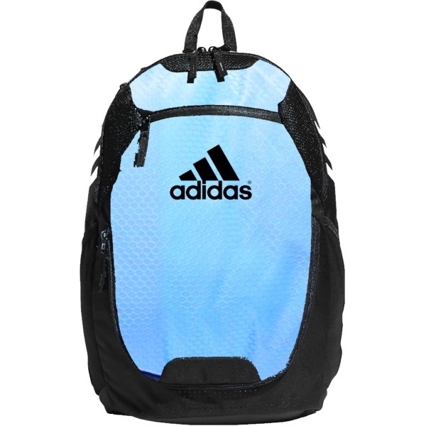 Adidas Stadium 3 Light Blue Soccer Backpack Size: 19.5" X 11" X 10.5". Color: Light Blue
