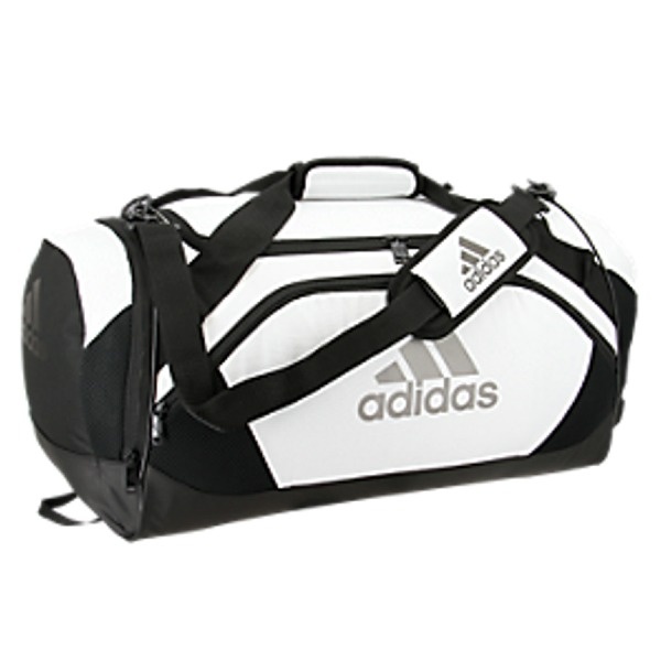 Adidas Team Issue Ii Medium White Duffel Bag Size: 26"X 12.5" X 13.5. Color: White/Black