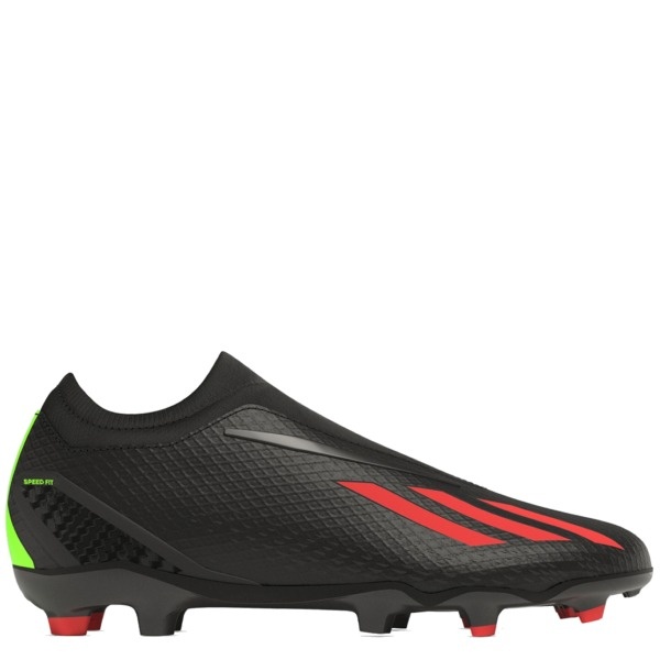 Adidas X Speedportal.3 Ll Fg Black/Solar Red Laceless Soccer Cleats