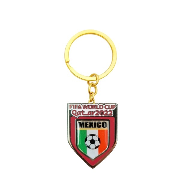 2022 Fifa World Cup Mexico Country Flag Keychain Color: Red/White/Green