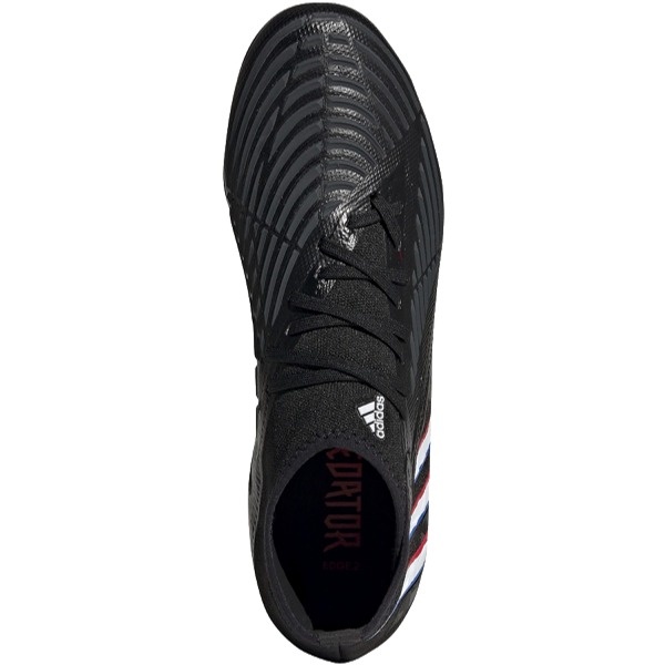 Adidas Predator Edge.2 Fg Black/White/Red Firm Ground Soccer Cleats