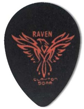 Steve Clayton Black Raven Pick - Small Teardrop