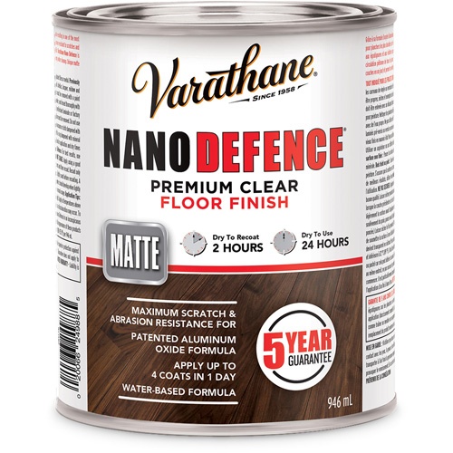 Varathane® Nano Defence® Premium Floor Finish, 946 Ml, Clear, Matte