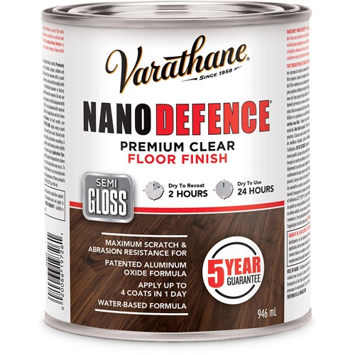 Varathane® Nano Defence® Premium Floor Finish, 946 Ml, Clear, Semi-Gloss