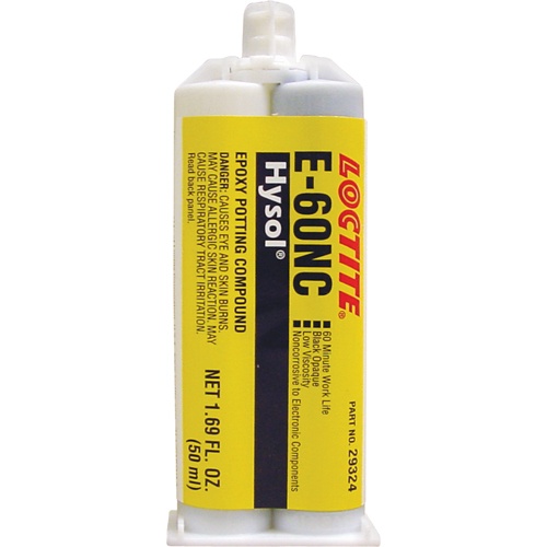 Hysol™ E-60Nc Adhesive, 95 G, Dual Cartridge, Two-Part, Black/Blue