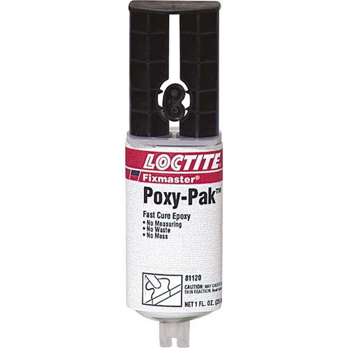 Fixmaster® Fast Cure Poxy Pak™ Adhesive, 92 G, Syringe, Two-Part, Translucent