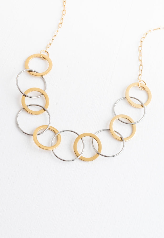 Perfectly Poised Mixed-Metal Necklace