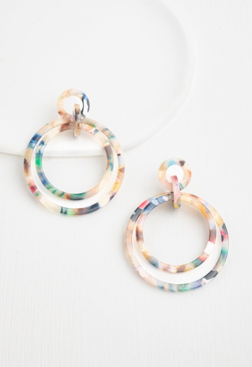 Starfish Margot Multicolored Resin Dangle Earrings