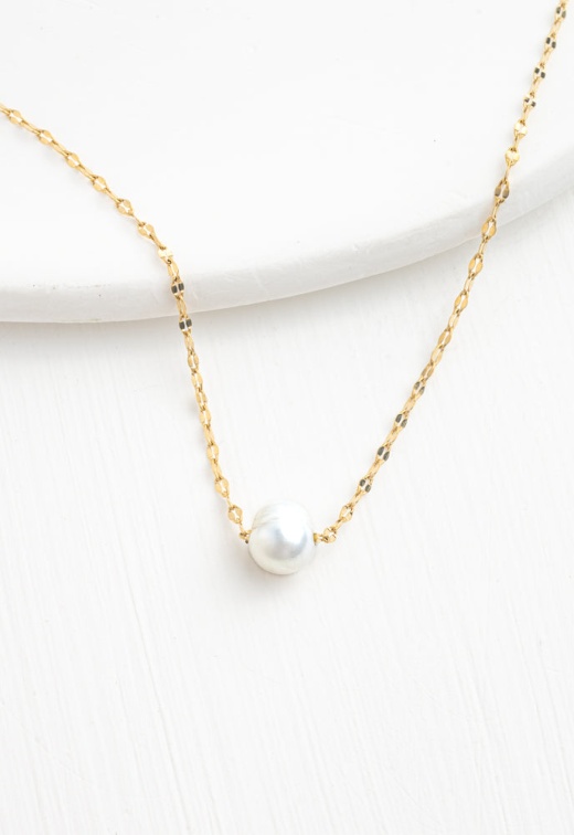 Starfish Annie Gold Pearl Necklace